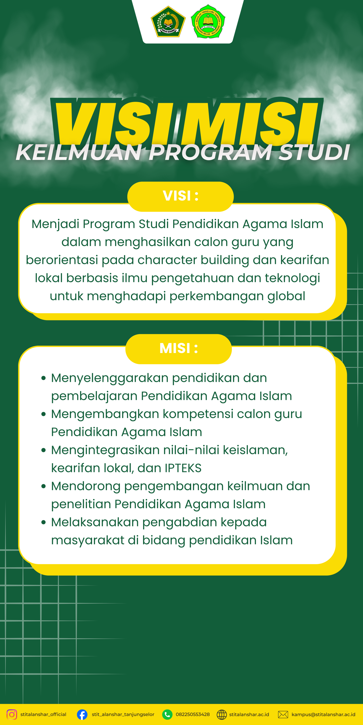 Visi Misi Prodi STIT Al-Anshar